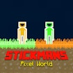 Stickman pixel world